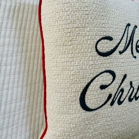 Hearth & Hand with Magnolia “Merry Christmas” Icon Square Toss Pillow NWT - Picture 3 of 13